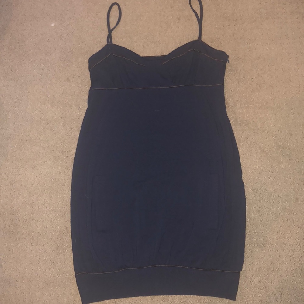 Navy Sunner mini/midi dress